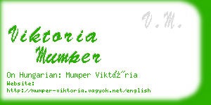 viktoria mumper business card